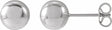 14K White Gold 7 mm Ball Earrings