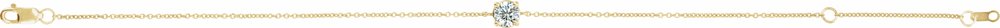 14K Yellow 1/5 CT Natural Diamond 6 1/2-7-1/2" Bracelet