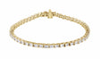 14K Yellow Gold 5 CTW Lab-Grown Diamond Line 7" Bracelet
