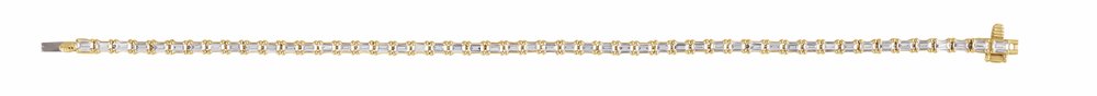 14K Yellow 5 CTW Lab-Grown Diamond Line 7" Bracelet