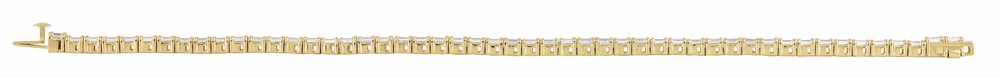 14K Yellow Gold 5 CTW Lab-Grown Diamond Line 7" Bracelet
