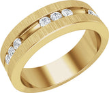 14K Yellow Gold 1/2 CTW Natural Diamond Band