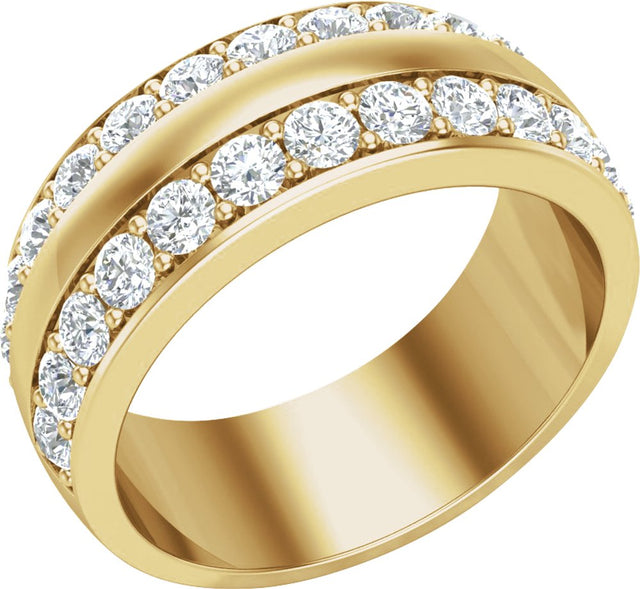 14K Yellow 2 CTW Lab-Grown Diamond Band