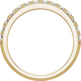 14K Yellow 2 CTW Lab-Grown Diamond Band