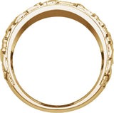 14K Yellow 1/2 CTW Lab-Grown Diamond Band