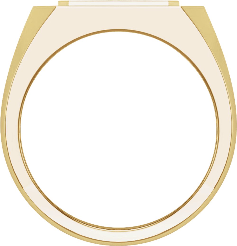 14K Yellow 9/10 CTW Lab-Grown Diamond Mens Band