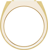 14K Yellow 9/10 CTW Lab-Grown Diamond Mens Band