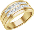 14K Yellow 1 1/4 CTW Lab-Grown Diamond Band