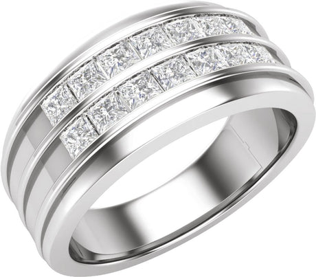 14K White 1 1/4 CTW Lab-Grown Diamond Band