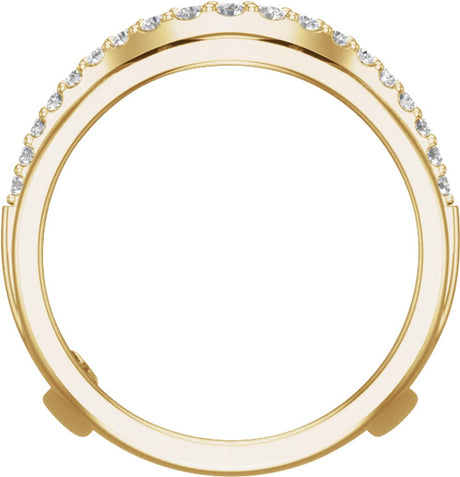 14K Yellow Gold 1/2 CTW Natural Diamond Ring Guard