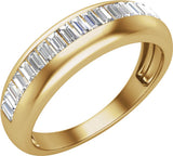 14K Yellow Gold 1/2 CTW Natural Diamond Anniversary Band