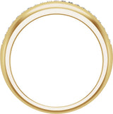 14K Yellow Gold 1/2 CTW Natural Diamond Anniversary Band