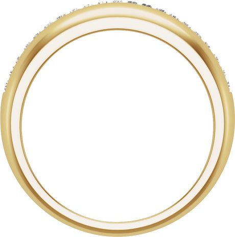 14K Yellow Gold 1/2 CTW Natural Diamond Anniversary Band
