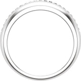 14K White Gold 1/2 CTW Natural Diamond Anniversary Band