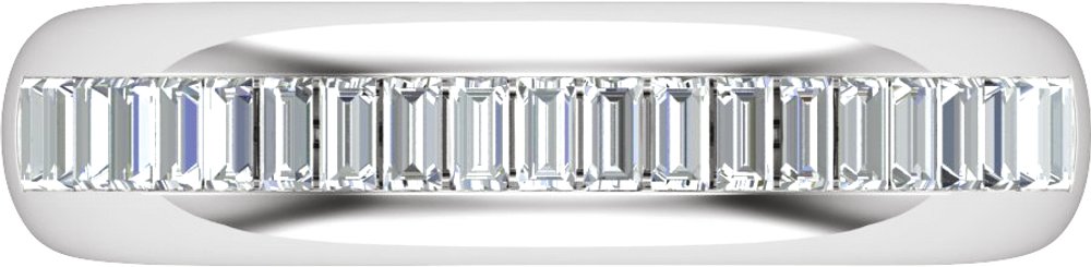 14K White Gold 1/2 CTW Natural Diamond Anniversary Band