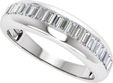 14K White Gold 1/2 CTW Natural Diamond Anniversary Band