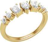 14K Yellow 9/10 CTW Lab-Grown Diamond Anniversary Band