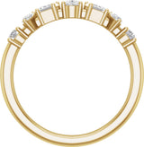 14K Yellow 9/10 CTW Lab-Grown Diamond Anniversary Band