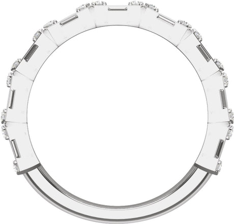 14K White 2 CTW Lab-Grown Diamond Anniversary Band