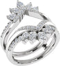 14K White Gold 1 1/3 CTW Lab-Grown Diamond Ring Guard