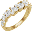 14K Yellow 1 CTW Lab-Grown Diamond Contour Band