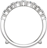 14K White 2 CTW Lab-Grown Diamond Ring Guard