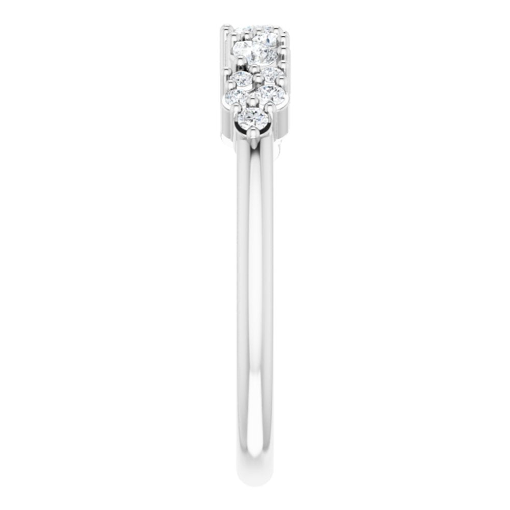 14K White 1/4 CTW Lab-Grown Diamond Anniversary Band