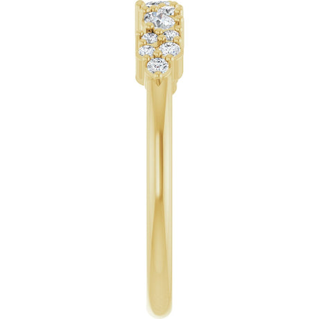 14K Yellow Gold 1/4 CTW Lab-Grown Diamond Anniversary Band