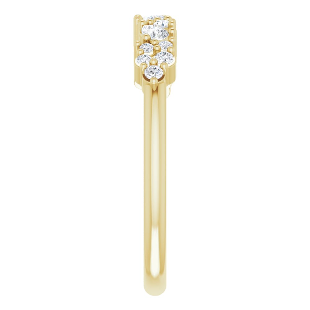 14K Yellow 1/4 CTW Lab-Grown Diamond Anniversary Band