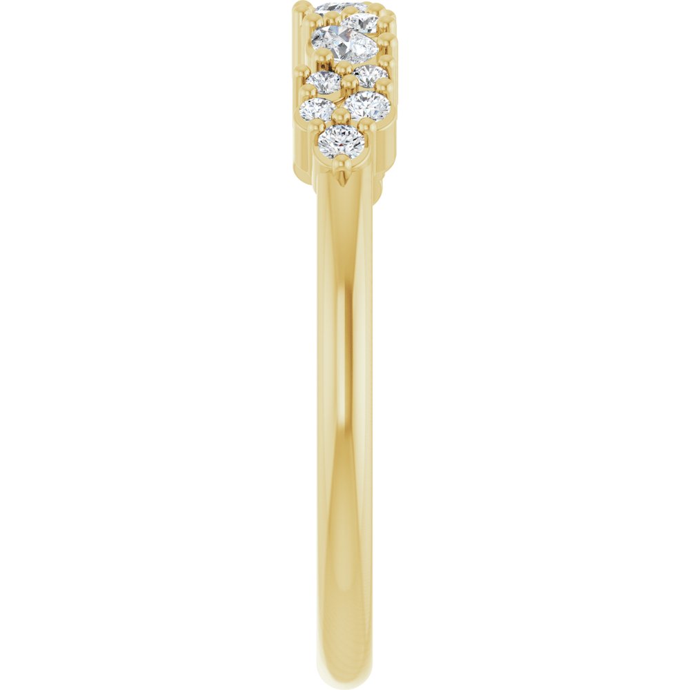 14K Yellow Gold 1/4 CTW Lab-Grown Diamond Anniversary Band