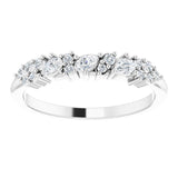 14K White 1/4 CTW Natural Diamond Anniversary Band