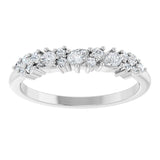 14K White 1/4 CTW Natural Diamond Anniversary Band