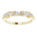 14K Yellow 1/4 CTW Lab-Grown Diamond Anniversary Band