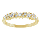 14K Yellow Gold 1/4 CTW Lab-Grown Diamond Anniversary Band