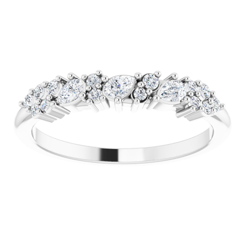 14K White 1/4 CTW Lab-Grown Diamond Anniversary Band