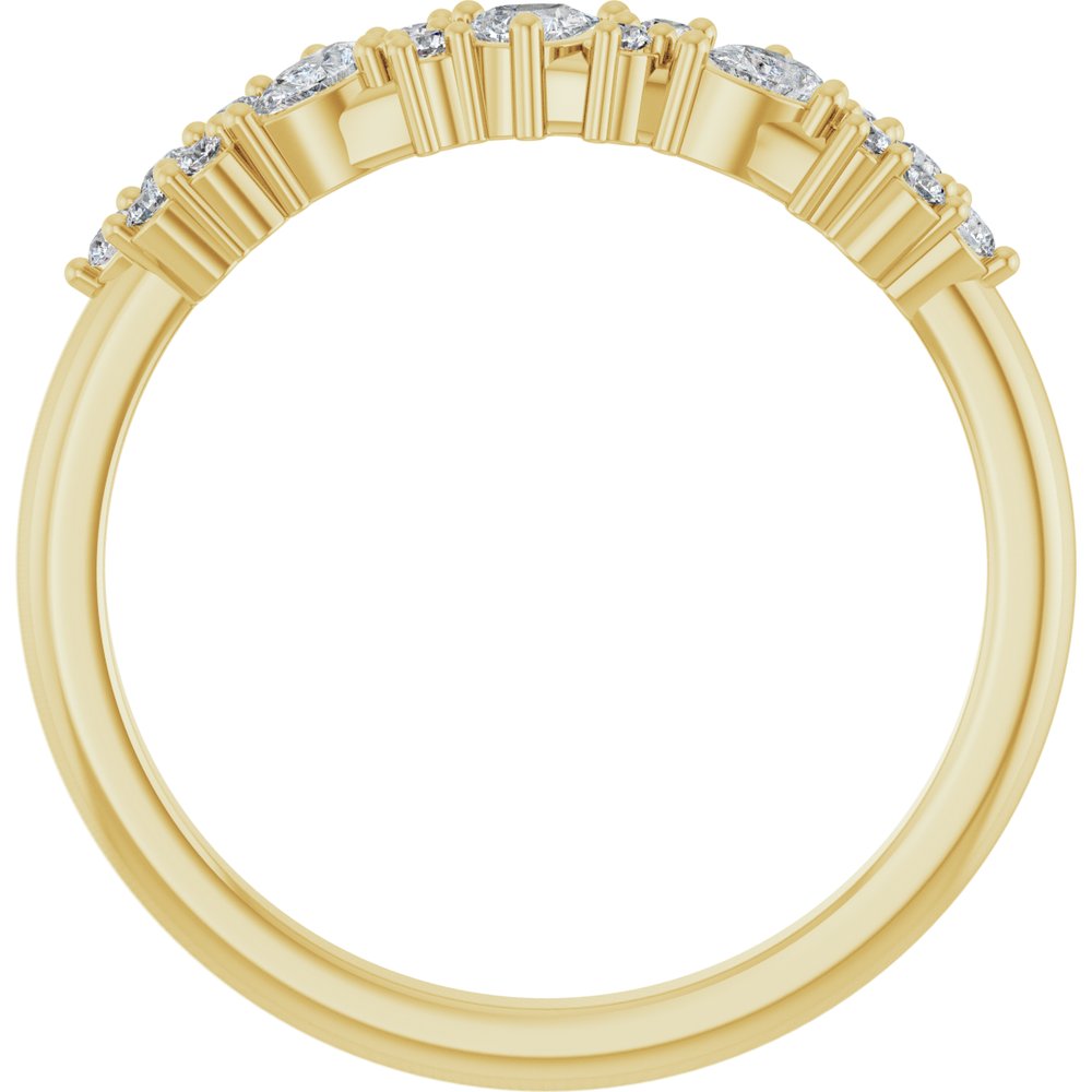 14K Yellow Gold 1/4 CTW Lab-Grown Diamond Anniversary Band