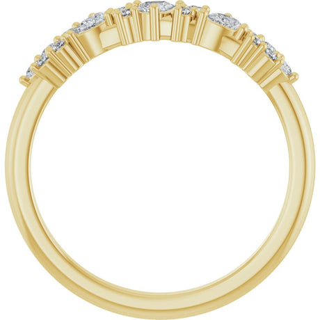14K Yellow Gold 1/4 CTW Lab-Grown Diamond Anniversary Band