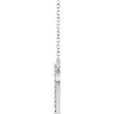 Sterling Silver 1/6 CTW Natural Diamond Heart 18" Necklace
