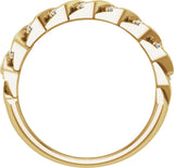 14K Yellow 3/4 CTW Natural Diamond Band