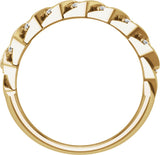 14K Yellow 3/4 CTW Lab-Grown Diamond Band