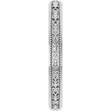 10K White Gold 3 mm Milgrain Floral Flat Band Size 7