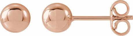 14K Rose Gold 5 mm Ball Earrings