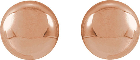 14K Rose Gold 4 mm Ball Earrings