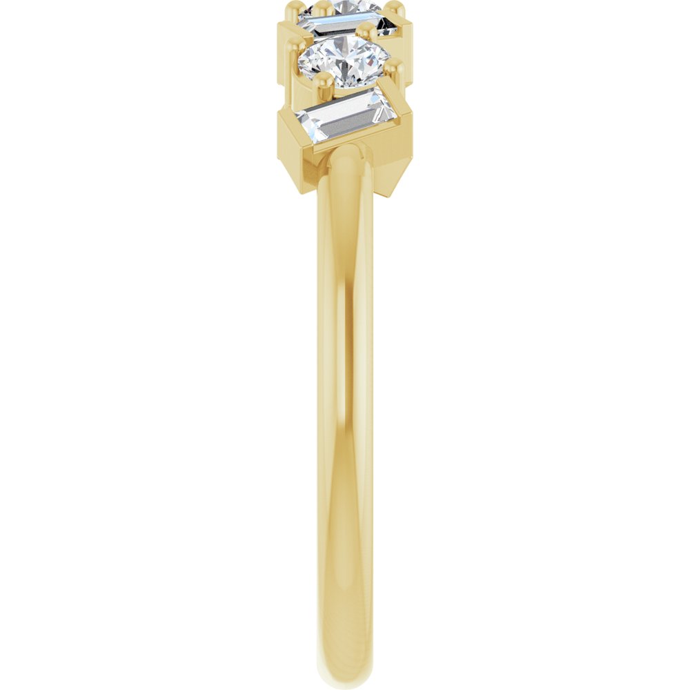 14K Yellow Gold 1/2 CTW Natural Diamond Anniversary Band