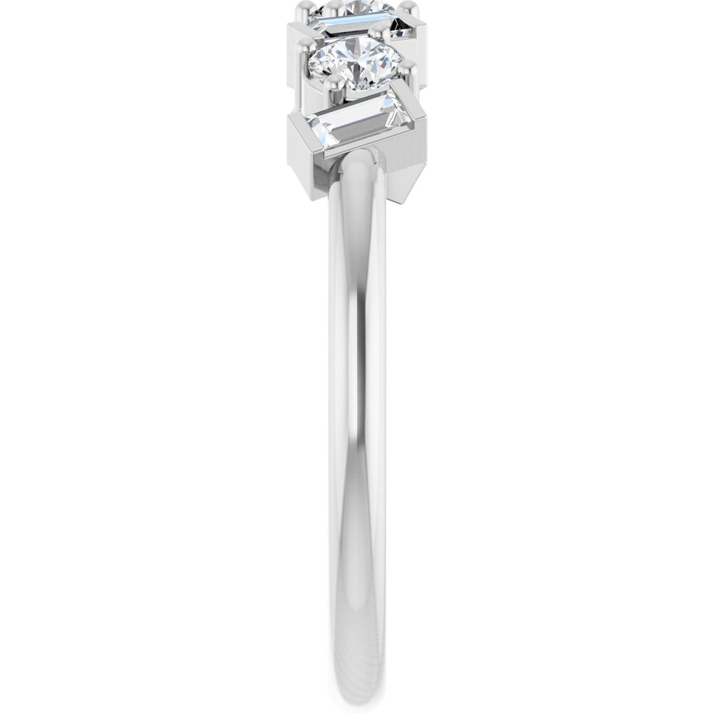 14K White Gold 1/2 CTW Natural Diamond Anniversary Band