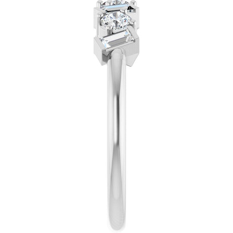 14K White Gold 1/2 CTW Natural Diamond Anniversary Band