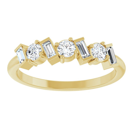 14K Yellow Gold 1/2 CTW Lab-Grown Diamond Anniversary Band