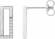 14K White Gold 1/10 CTW Natural Diamond Earrings