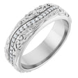 14K White Gold 1/5 CTW Natural Diamond Band
