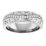 14K White Gold 1/5 CTW Natural Diamond Band